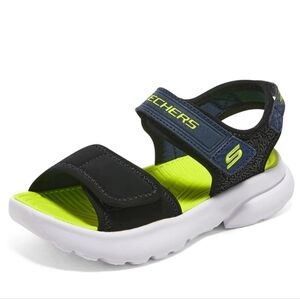 Skechers Razor Splash Black Lime Green Size 2